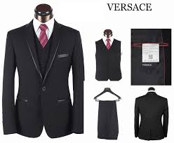 Black 3 Piece Suit Versace Mens One Button 3 Piece Suit Dull Black Dress Suits For Men Armani Suits Men S Business Suits