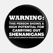 Shenanigans clip from super troopers Shenanigans And Hijinks Funny Quote Pin Teepublic