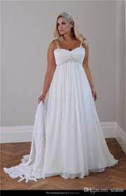 Beach Style Plus Size Wedding Dresses 2015 New Sweeheart Neckline Spaghetti Straps Ruc Casual Beach Wedding Dress Pregnant Wedding Dress Maternity Bridal Dress