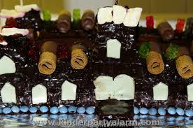 Die abschnitte kann man oben in der mitte aufschichten zu einer art turm. Ritterburg Kuchen