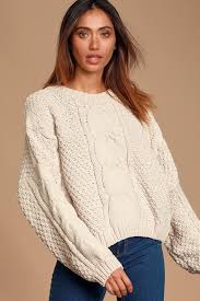 Other sweaters you may like. Classic Ivory Sweater Chenille Sweater Cable Knit Sweater Lulus