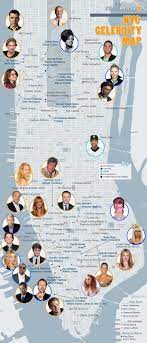 Look Nyc Has Its Very Own Map To The Stars Map Of New York New York City Map New York Travel