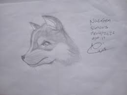 Husky drawing by Nazreen Simons #I'm 11 years old :)