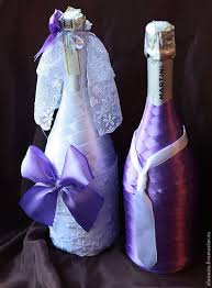 как сделать бокалы на свадьбу своими руками жених и невеста Ruchnaya Rabota Handmade Svadebnye Ukrasheniya Svoimi Rukami Butylka Podelki Shampanskoe