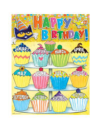 Pete The Cat Happy Birthday Chart