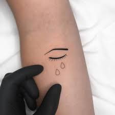Laugh now cry later latest tattoos tattoo drawings crying faces deviantart the face face. Crying Eye Tattoo On The Inner Forearm