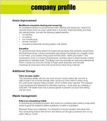 Company Profile Template Pdf Company Profile Template Company Profile Word Template