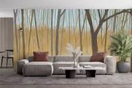 Misty Woods premium wallpaper mural | Wallism | A creative ...