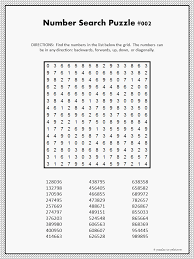 Basically you can do whatever you want with these. Number Word Search