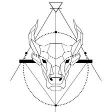 Taurus Tattoo Geometric Tattoo Idea Bull Earth Trafaretnye Pechati Nebolshie Zhenskie Tatuirovki Eskiz