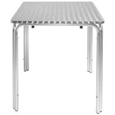 table bistro carree empilable u505 cg837 table en acier table carree table de restaurant
