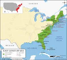 Map Of East Coast Cities East Coast Map, Us East Coast Map, Map Of Eastern United States