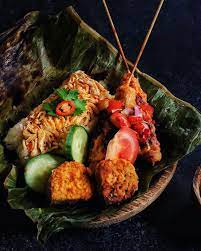 Nasi Bakar And Sate Lilit