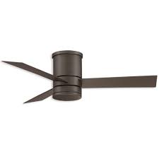 Indoor/outdoor oil rubbed bronze ceiling fan with khaki fabric blades. 44 Modern Forms Axis Flush Dc Led Outdoor Low Profile Ceiling Fan Fh W1803 44l Bz Bronze