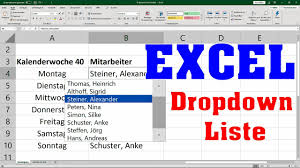 Adressbuch mit mitarbeiteradressen aktenschrank mit personalakten gehaltslisten der mitarbeiter. Excel Dropdown Liste Erstellen Dynamisch Erweitern Vervollstandigen Youtube
