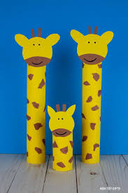 Paper Roll Giraffe Craft For Kids Recycled Animal Craft Giraffe Crafts Safari Crafts Zoo Animal Crafts