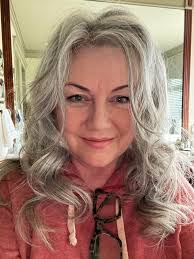 Accepting natural hair color at 56