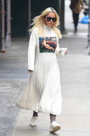 Check spelling or type a new query. Rita Ora S Street Style Kenzo Naked Woman Dress Reeboks Footwear News