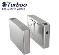 Flap Turnstile Security Gate CE Approved Biometric And RFID Reader Control