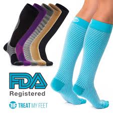 Compression Socks For Men Women Graduated Knee High Compression Stockings Relieve Calf Leg Foot Pain Fda Registered Nurse And Runner Recommended S M L Xl Walmart Com