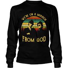 Check spelling or type a new query. Kleidung Accessoires Inspired By The Blues Brothers We Re On A Mission From God T Shirt Eurodite