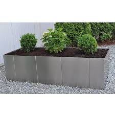 Thyssenkrupp Hochbeet Square 160 160 X 60 X 50 Cm Edelstahl Hochbeet Garten Ideen Hinterhof Garten Hochbeet