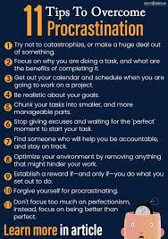 11 Tips To Overcome Procrastination