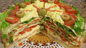 Torre De Panqueques Fresquita Primaveral Y Riquisima Sin Harina Comidas Argentinas Torre De Panqueques Fiambre Aleman Panqueques Receta
