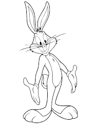 Smiling Bugs Bunny Coloring Page Free Printable Coloring Pages Bunny Coloring Pages Bugs Bunny Drawing Bugs Bunny