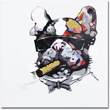 Shop for boys room wall art from the world's greatest living artists. Amazon Com Muzagroo Art Oil Painting Cool Dog Pictures Hand Painted Canvas Art For Boys Room Wall Decor Stretched Ready To Hang Wall Art 16x16in Paintings