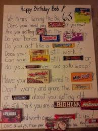 Birthday Gift Ideas For Father In Law India Made This Birthday Card For My Candy Loving Father In Law You Can Change It To Any Over The Hill Homemade Birthday Gifts Candy Bar Cards Candy Bar Birthday