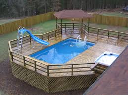 Exterior Lovely Above Ground Swimming Pools Home Decor Remodel Ground Small Above Ground Pools Pool Deck Plans Swimming Pool Decks Above Ground Swimming Pools