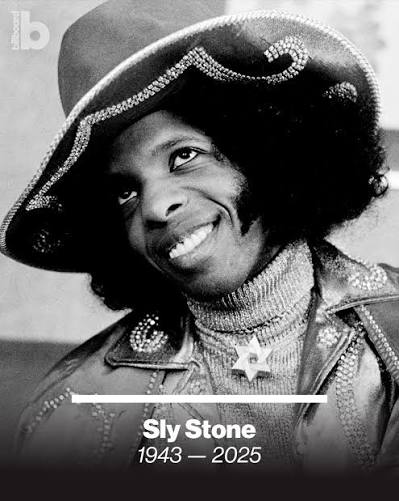 Sly Stone, the groundbreaking funk and psych-rock pioneer who led the  iconic Sly and the Family Stone group in the 1960s into the early 1980s,  died Monday, according to a statement from