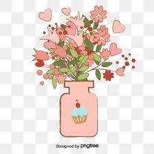 Fig Flower Vase Flower Material Flower Clipart Flowers Vase Png And Vector With Transparent Background For Free Download Flower Clipart Floral Cards Flower Vases