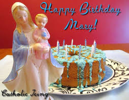 Cake Decorating Blessed Mother Birthday Cake For Mother Mary Simple Celebration For Mary S Birthday Mary Birthday Nativity Of Mary Catholic Kids Crafts