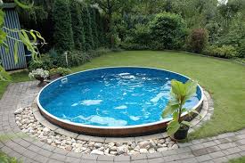 Tank Pool In Ground In 2020 Backyard Pool Pool Landscape Design Round Pool