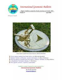 Da steht, kaum daß der morgen graut, die reiche frau im waldeshag. International Gnomonic Bulletin Nicola Severino