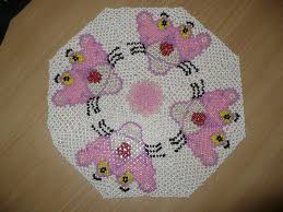 Napperon Panthere Rose Mes Loisirs Manuels Napperon Perle Pantheres Roses