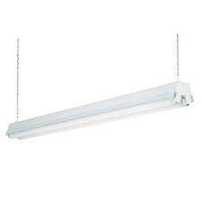 Lithonia Lighting 2 Light White T12 Fluorescent Shop Light 1233 Shoplight The Home Depot