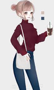 anime girls おしゃれまとめの人気アイデア pinterest haru 可愛いアニメガール 漫画ガール 可愛い女の子 イラスト