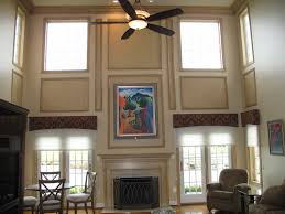 Whole house fans are mounted in the attic with a shutter placed in the ceiling. Create Visual Interest In A Rooms With High Ceilings Fix My Room