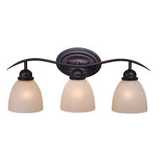 Rustic Vanity Lights Avalon 3 Light Vanity Lamp In Oil Burnished Bronze In Stock Ready To Ship