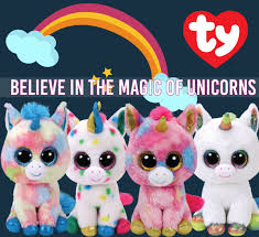 Beanie Boo Unicorns Say Believe In The Magic Of Unicorns Beanie Boo Party Beanie Boo Ty Beanie Boos