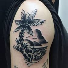Hawaiian tattoos depict certain scenes or events. 100 Palm Tree Tattoos For Men Tropical Design Ideas