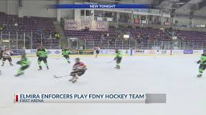 Elmira Enforcers Play The Fdny At First Arena