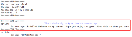 Place nitrojoinmessage.jar into your plugins folder. Join Message Skript Spigotmc High Performance Minecraft