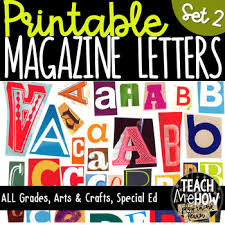 That's a tough question, with so many to choose from. Printable Magazine Letter Cutouts Set 2 Alphabet A Z Word Work Literacy