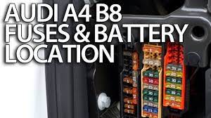 Where Are Fuses And Battery In Audi A4 B8 Fusebox Location Positive Terminal For Jumpstart Audi A4 Audi Fuse Box