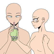 Maybe you would like to learn more about one of these? Bubble Tea Couple Base By Basemakerofdarkness On Deviantart Anime Poses Reference Drawing Reference Poses Drawing Base