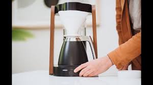13.5 deep x 9 wide x 14 tall. The Ratio Eight Coffee Maker